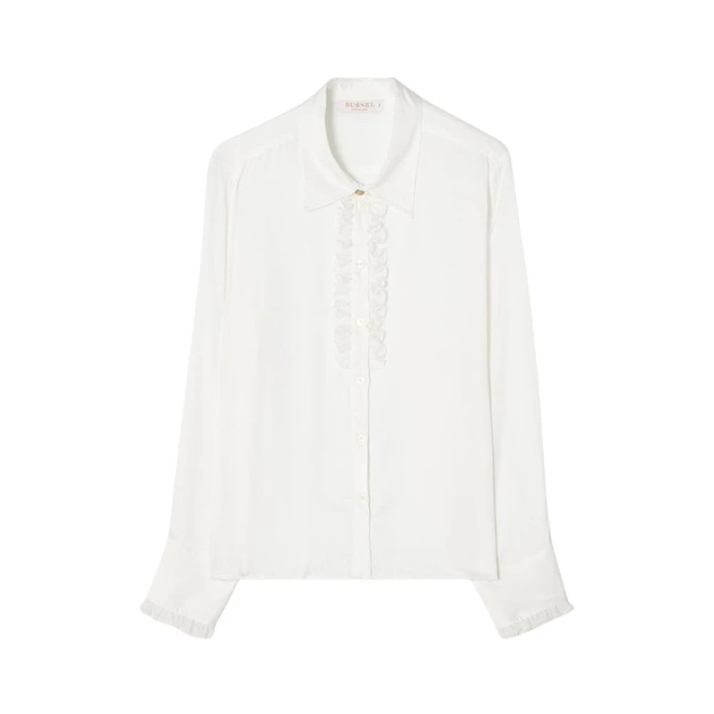 Busnel Nicoline Satijnen Blouse Beige Dames