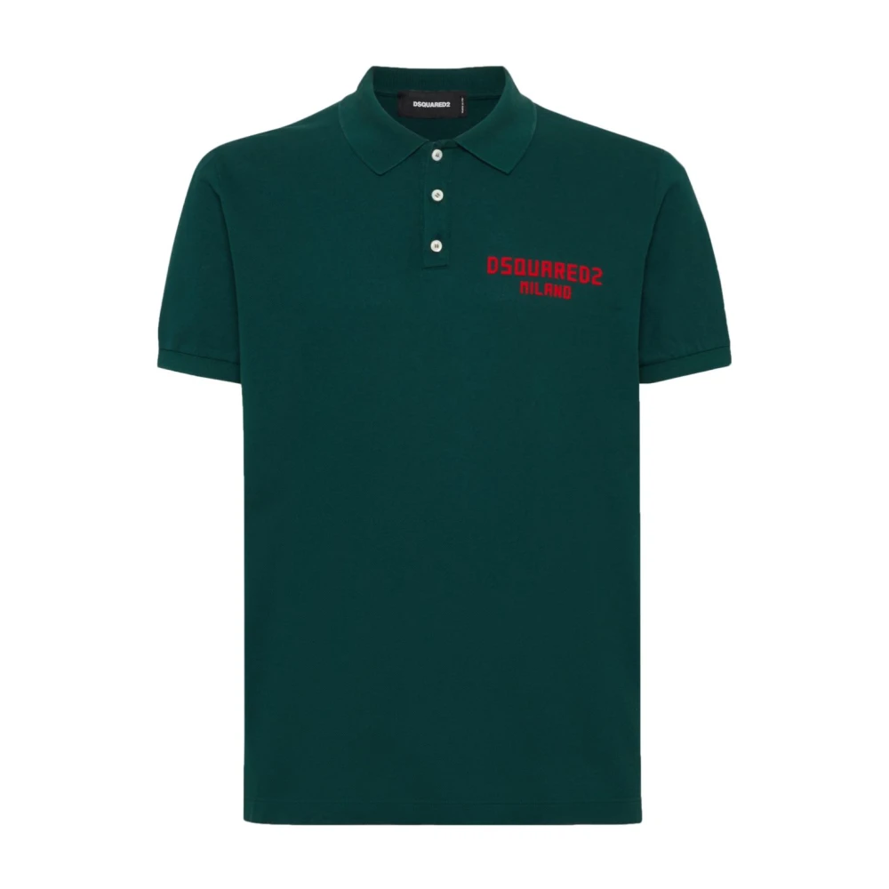 ETRO Donkergroen poloshirt met logo Green Heren