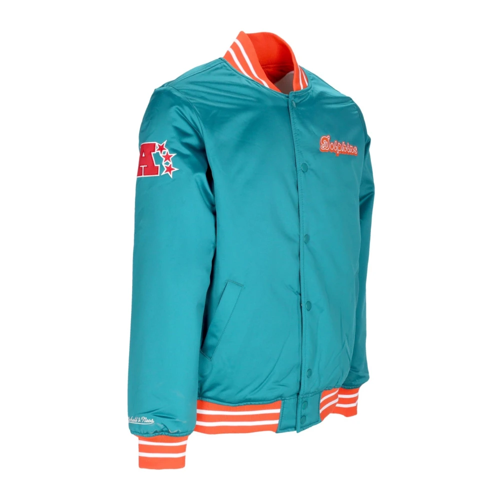 Mitchell & Ness NFL Miami Dolphins Bomberjack Blue Heren