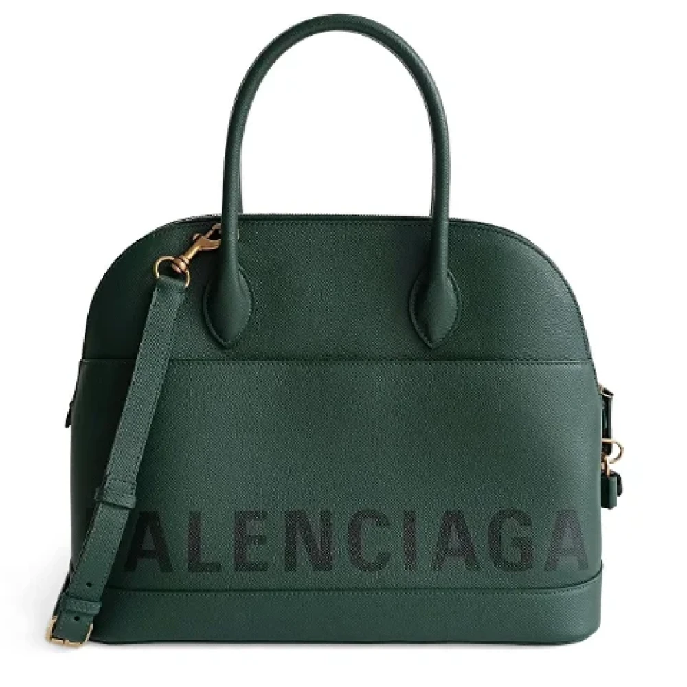 Balenciaga Vintage Pre-owned Leather shoulder-bags Green Dames