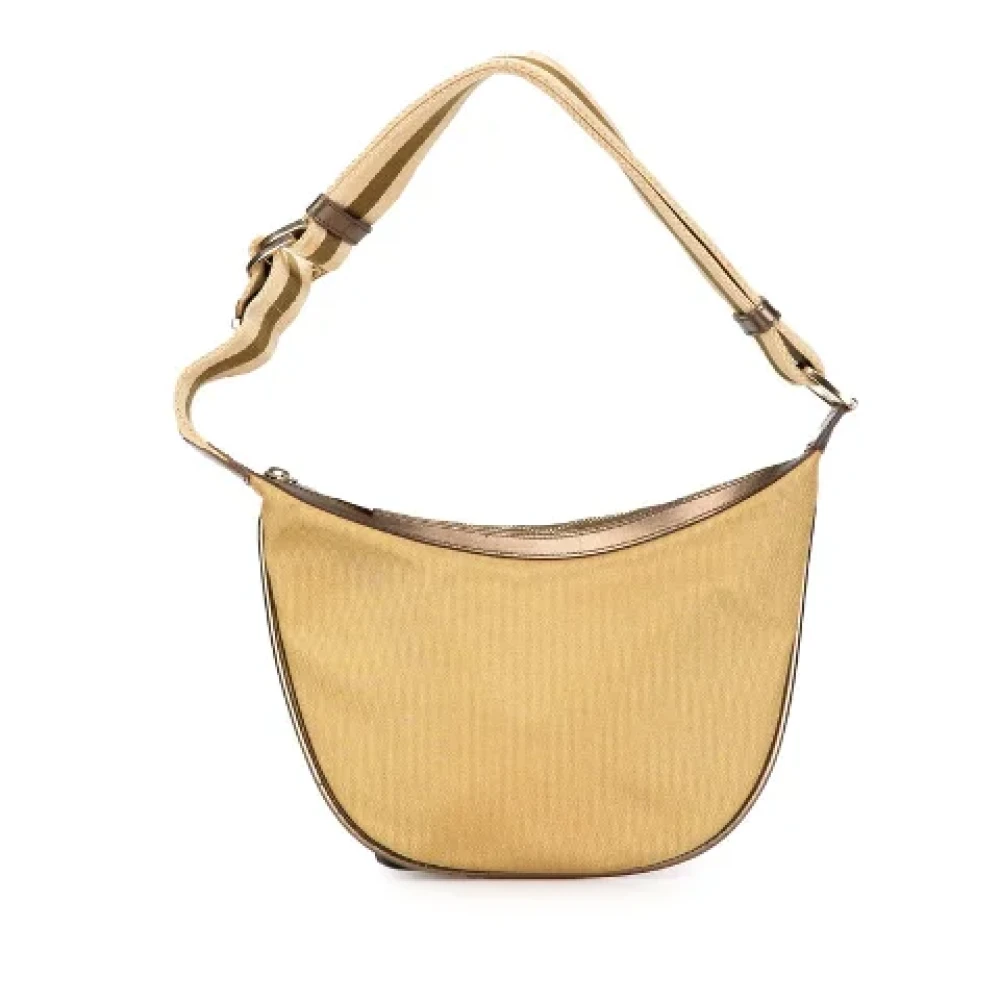 Gucci Vintage Pre-owned Canvas shoulder-bags Beige Dames