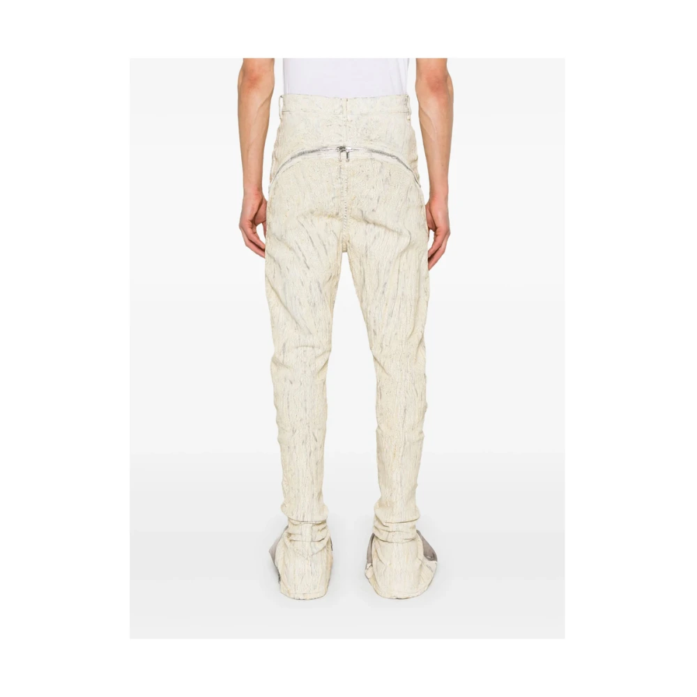 Rick Owens Pastelgele Knoopsluiting Jeans White Heren