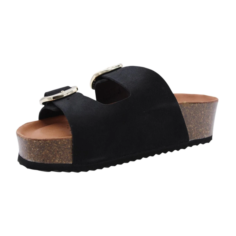 Geox Women's Black Sliders,, Stylish Mule Shoes For Size 5 Uk