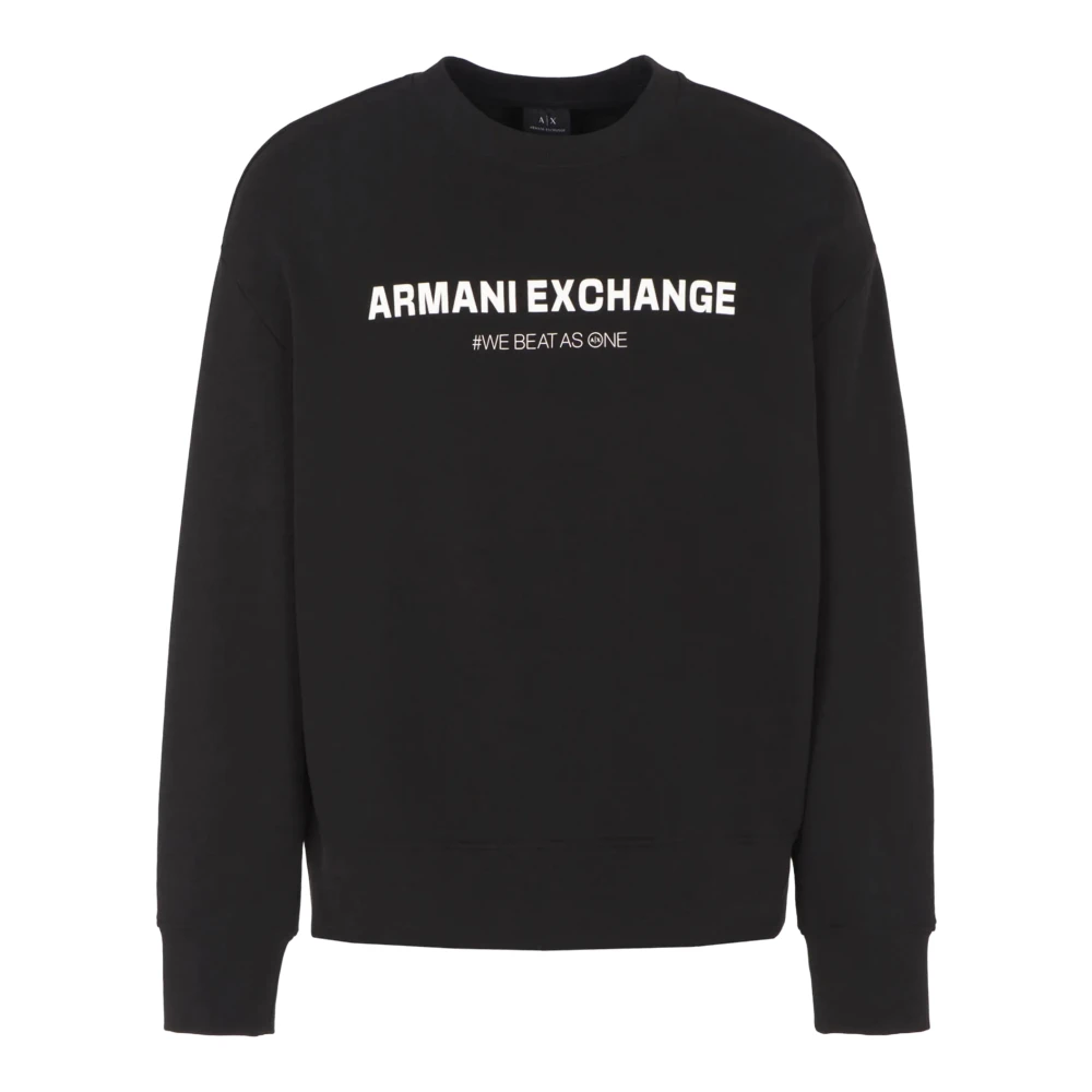 Armani Exchange Heren Sweatshirt zonder capuchon Black Heren