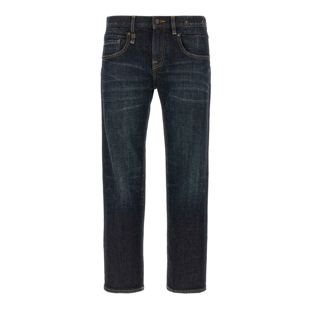 R13 Blue Straight Fit Jeans, Female, W24, Boy Straight Jeans