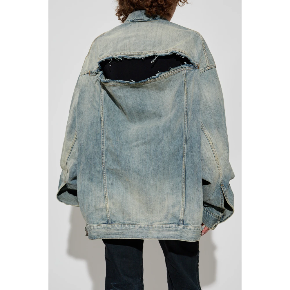 Balenciaga Denim jas Blue Dames