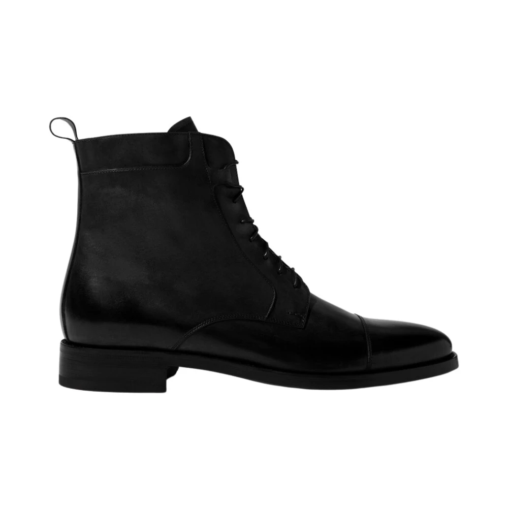 Scarosso Men's Black Lace-Up Boots, 5 Uk, Totò Lace-Up Boots