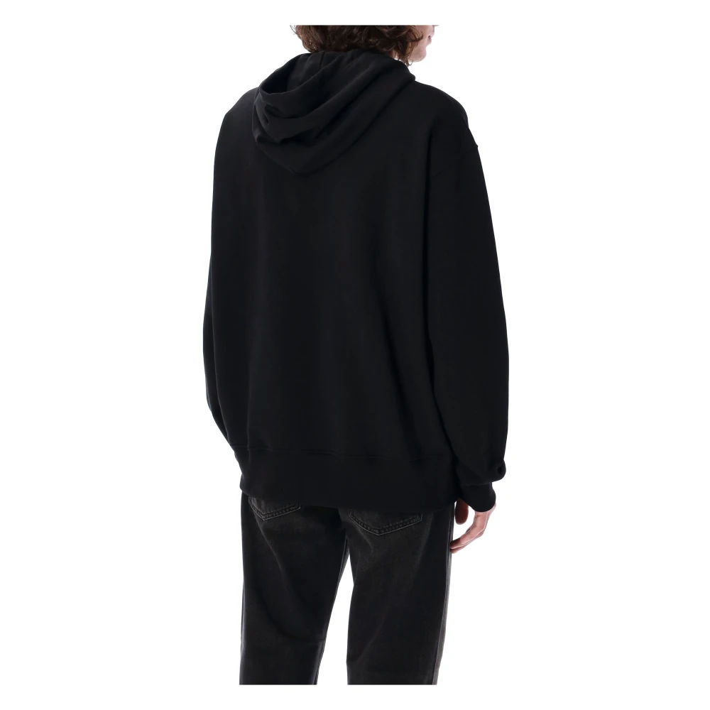 Diesel Zwarte Gebreide Kleding Ss25 Hoodie Black Heren