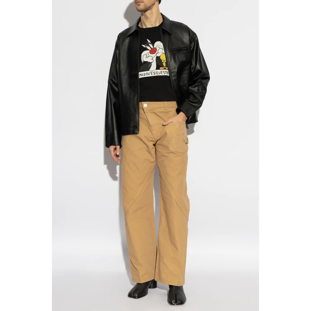 Iceberg T-shirt met print Black Heren