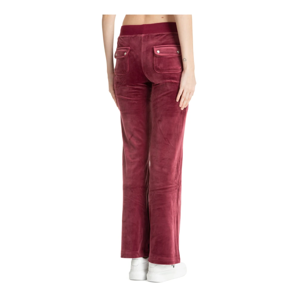 Juicy Couture Swarovski Logo Sweatpants Trekkoordsluiting Purple Dames
