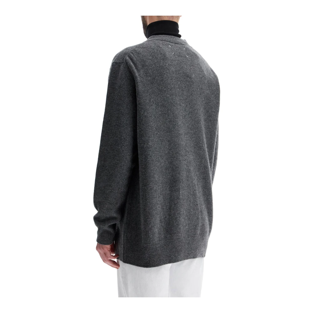 Maison Margiela Gemêleerde Wollen Vest Vrouwen Gray Heren