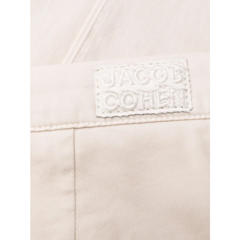 Jacob Cohën Handgemaakte Italiaanse Katoenen Broek Beige Heren