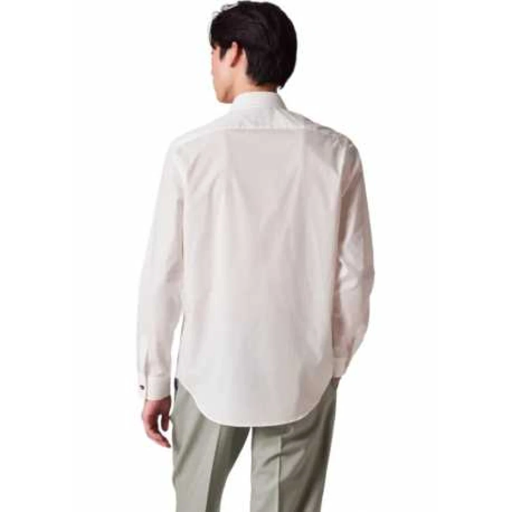 Paul Smith Wit Shirt Moonlight Flower Print White Heren