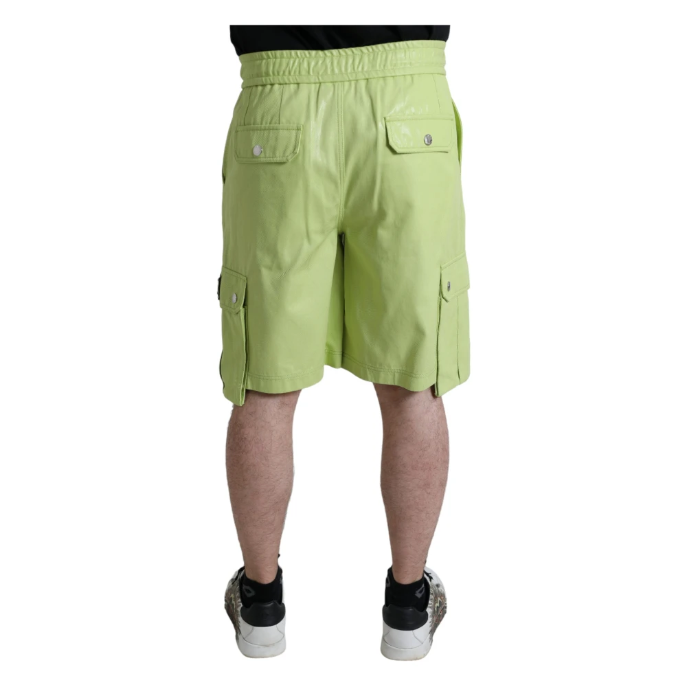 Dolce & Gabbana Stijlvolle Bermuda Cargo Shorts in Groen Green Heren
