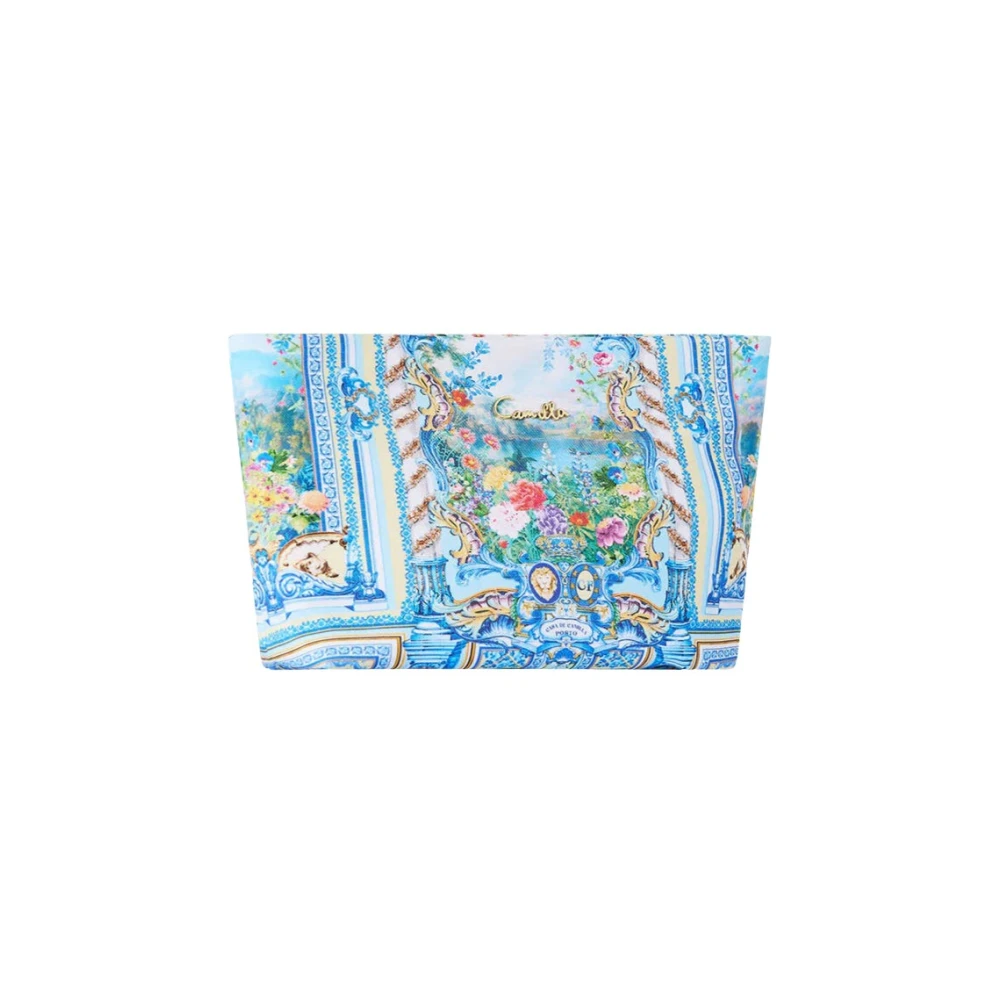 Camilla Portugal-geïnspireerde Make-up Clutch Blue Dames