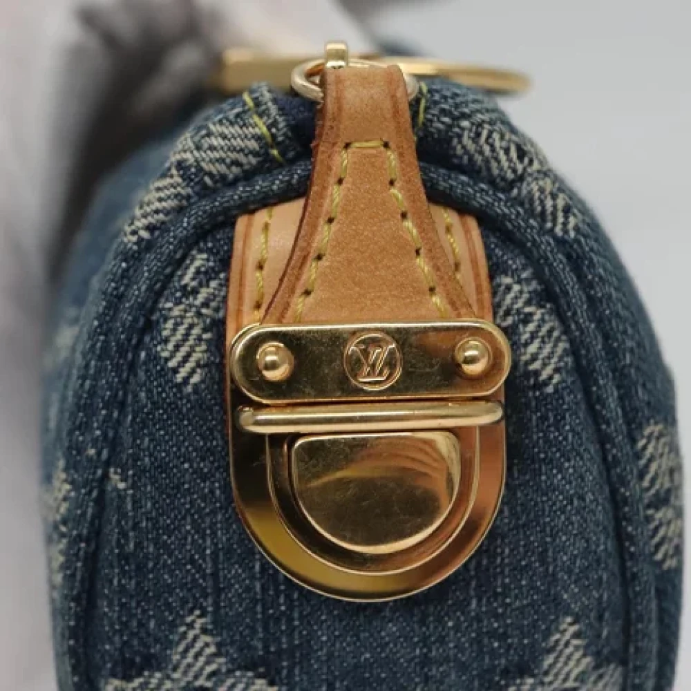 Louis Vuitton Vintage Pre-owned Denim louis-vuitton-bags Blue Dames