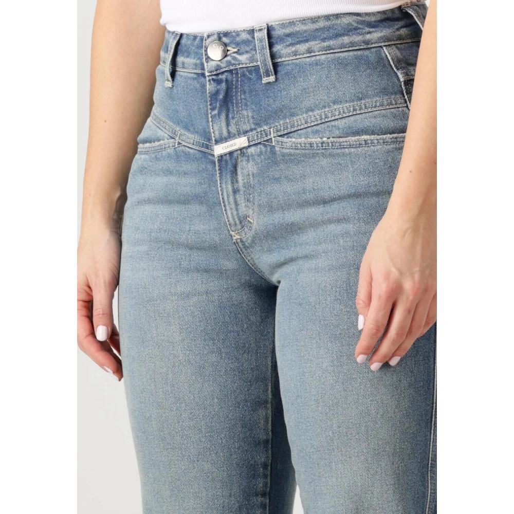 closed Blauwe Pedal Pusher Mom Jeans Blue Dames