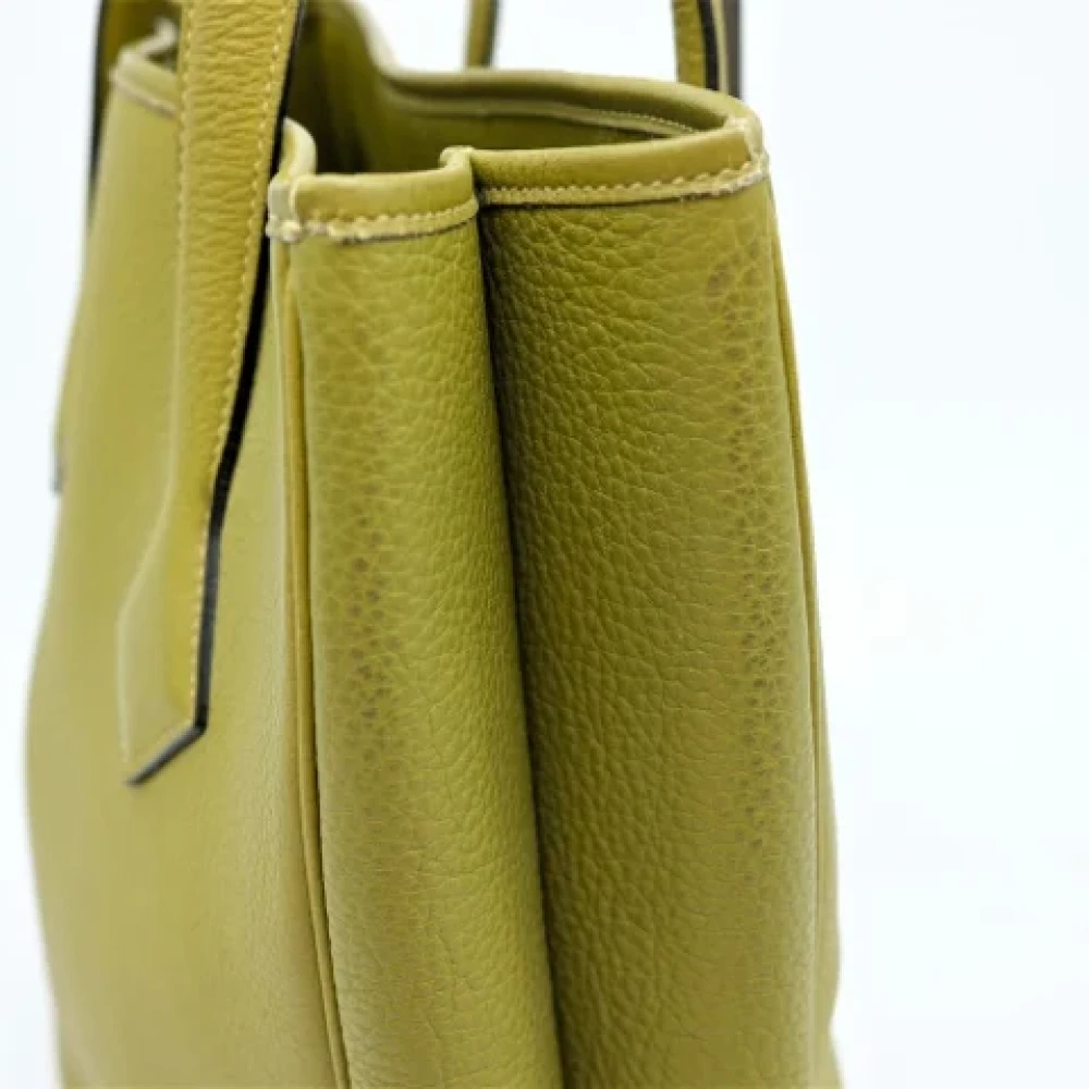 Hermès Vintage Pre-owned Fabric handbags Green Dames