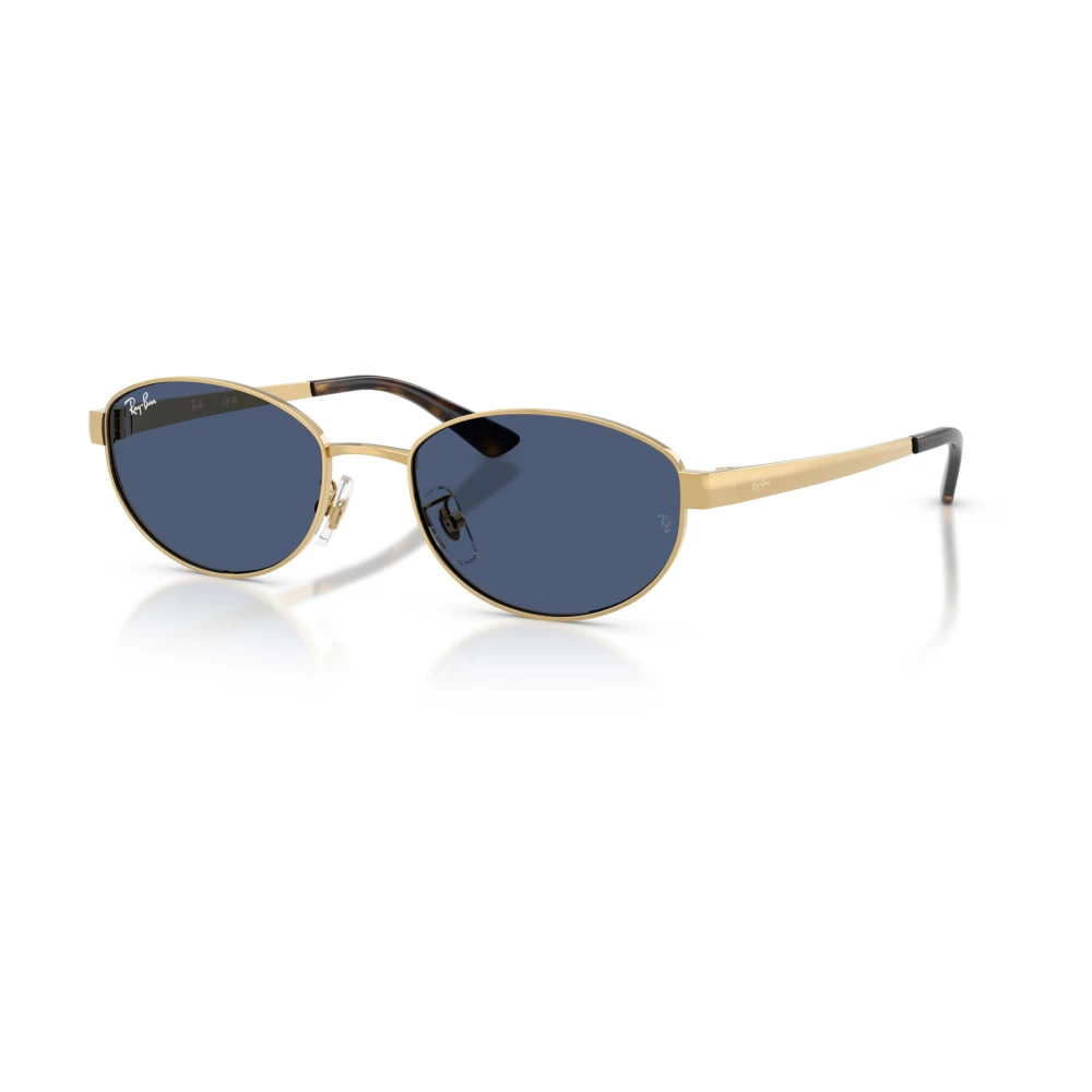 Ray - Ban Unisex Blue Ray - Ban Rb3774d 001/80 Sunglasses Metal Gold Round Normal - Image 2