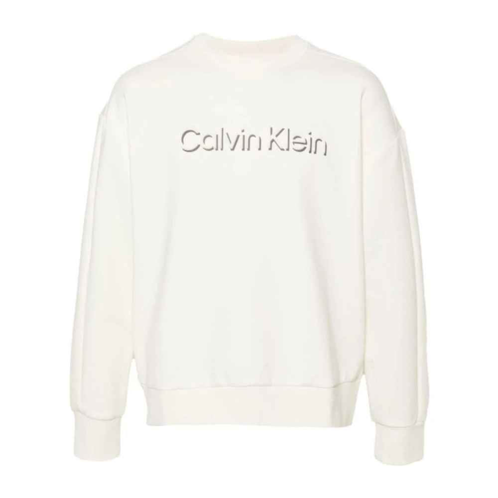 Calvin Klein Schaduw reliëf logo sweatshirt Beige Heren