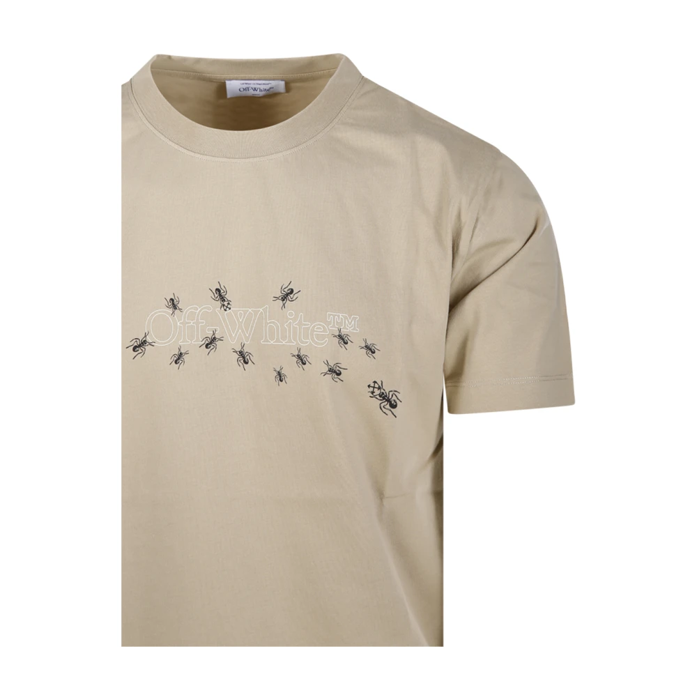 Off White Wintermos Pijl Slim Fit T-shirt Green Heren