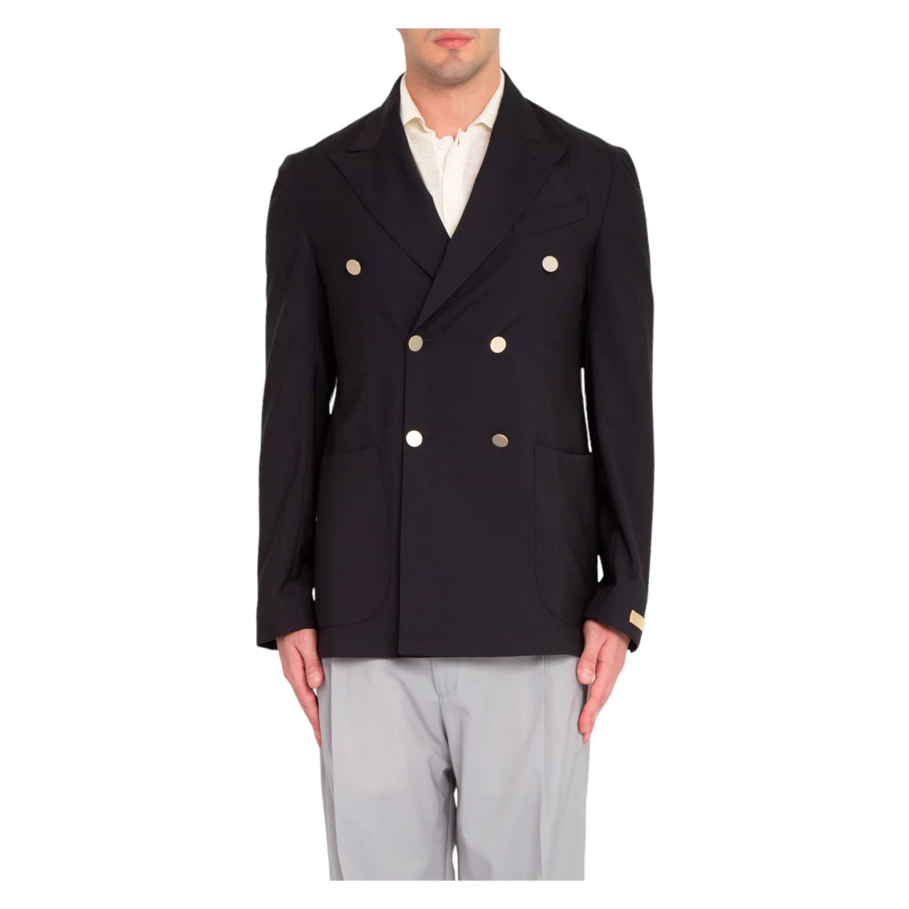 Briglia Double Breasted Blazer in Bolgheri Blue Heren