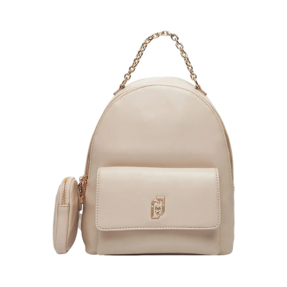 Liu Jo Vrouw Beige Tassen Dames, One Size, Stijlvolle Rugzak Met Ritssluiting