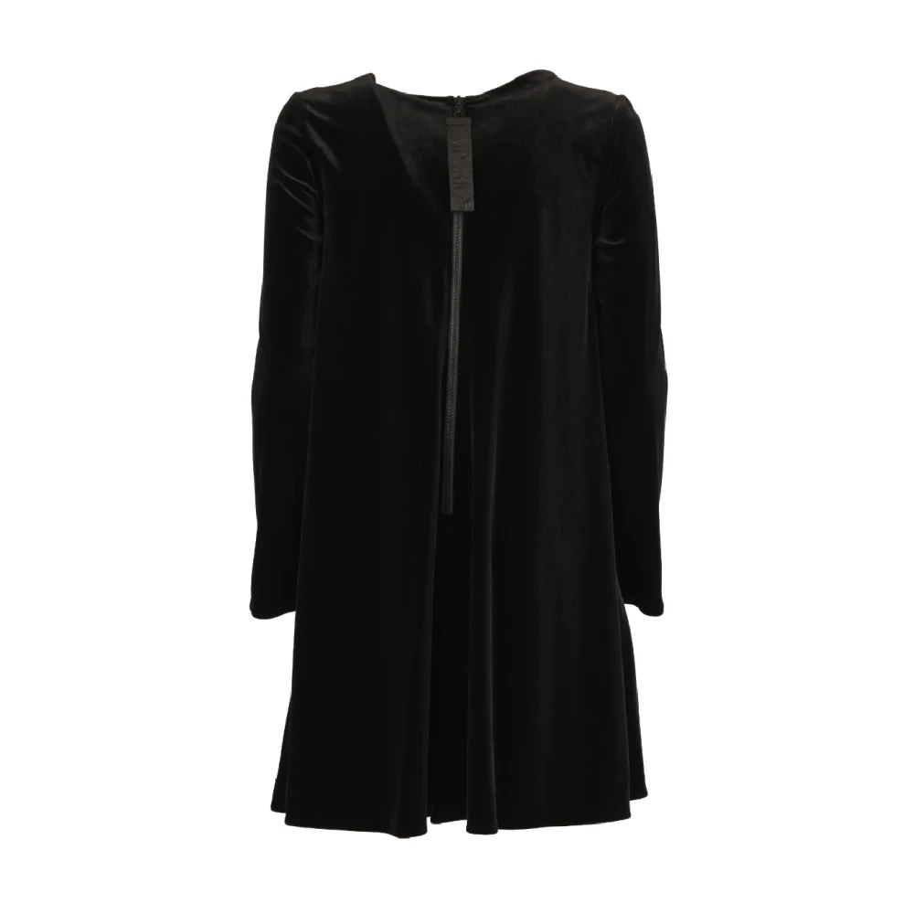 Emporio Armani Korte uitlopende jurk Black Dames