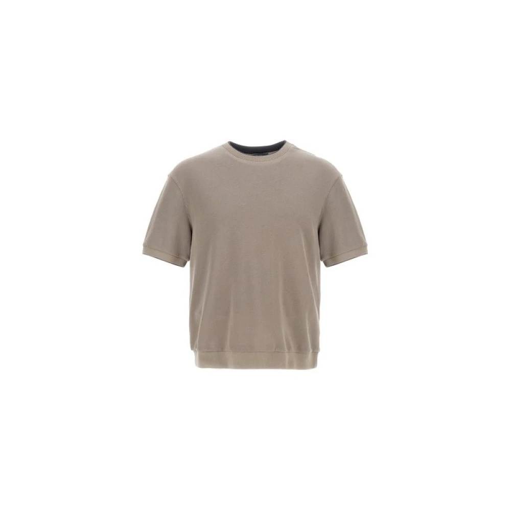Herno T-shirt met ronde hals Brown Heren