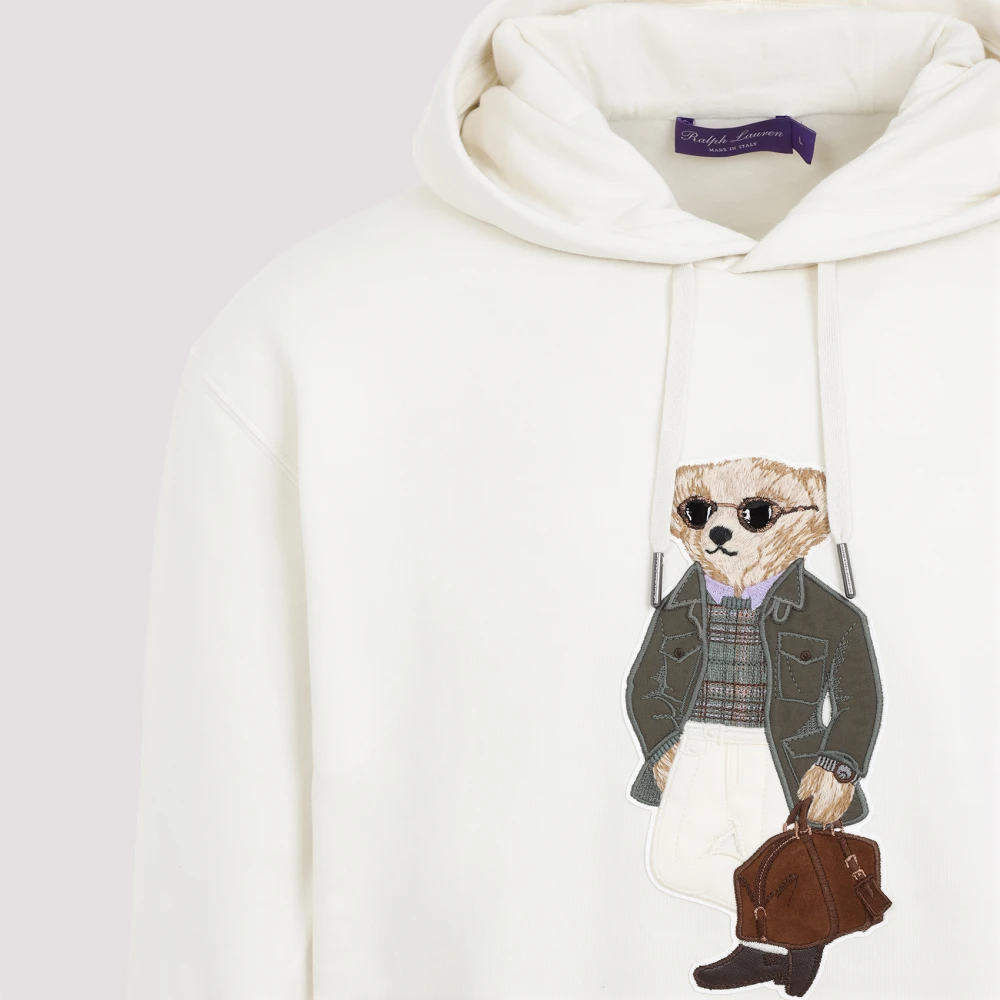 Ralph Lauren Beer Hoodie White Heren