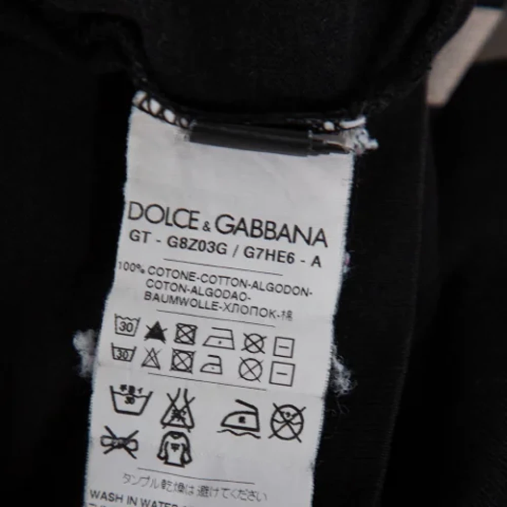 Dolce & Gabbana Pre-owned Cotton tops Black Dames