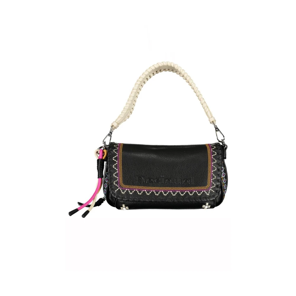 Desigual Women's Black Polyethylene Handbag With Removable Shoulder Strap