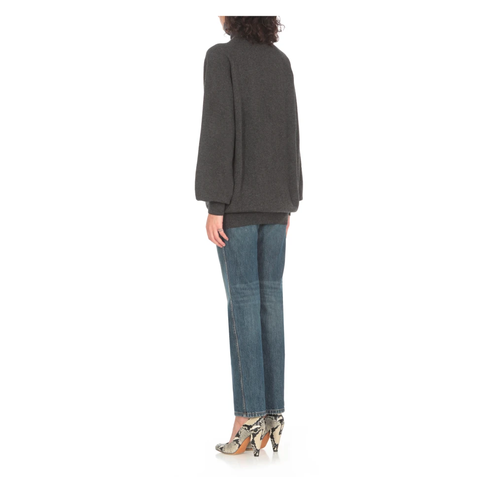 Khaite Grijze Kasjmier Coltrui Gray Dames