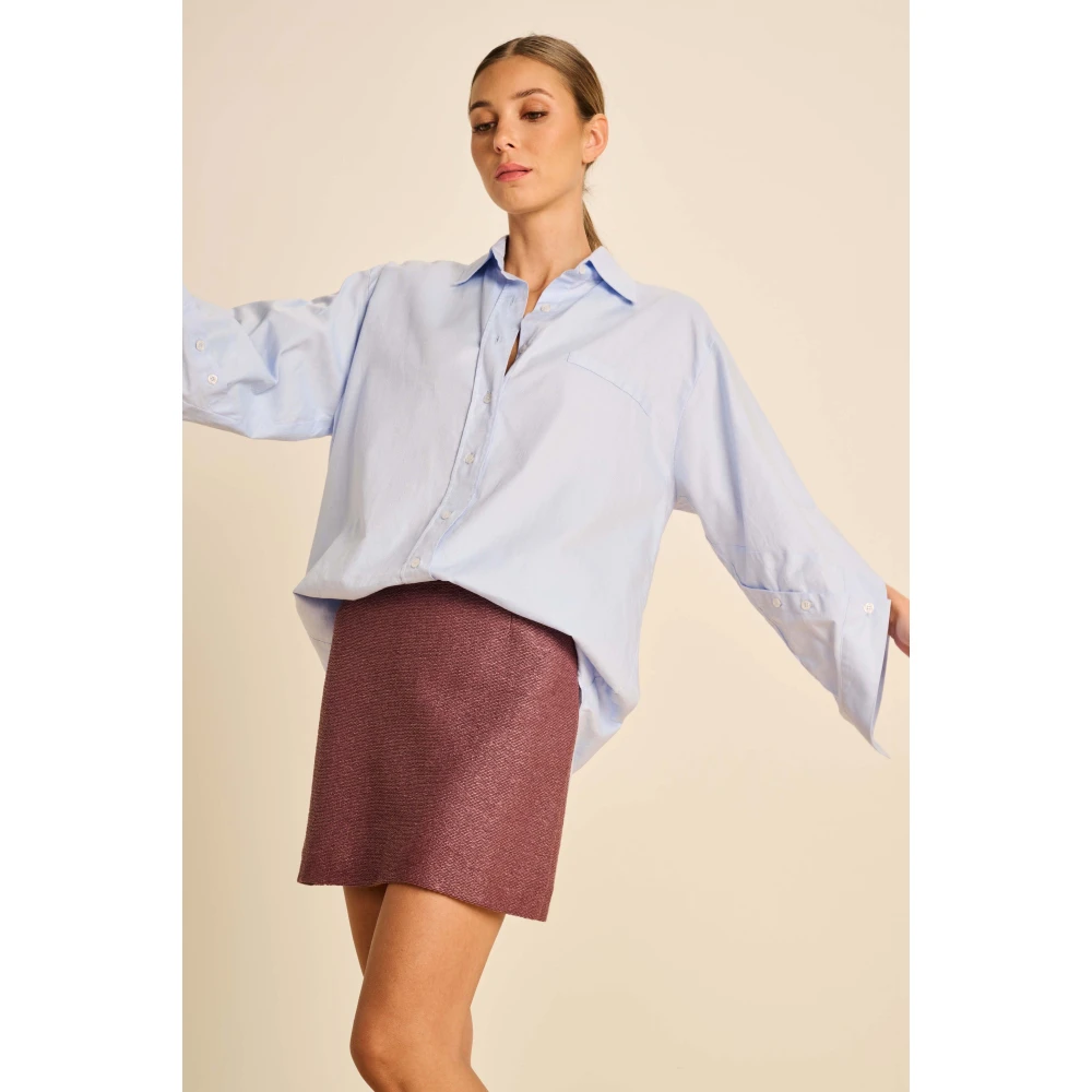 March23 Alice Blouse Blue Dames