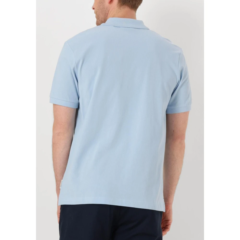 Scotch & Soda Logo Pique Polo voor heren Blue Heren