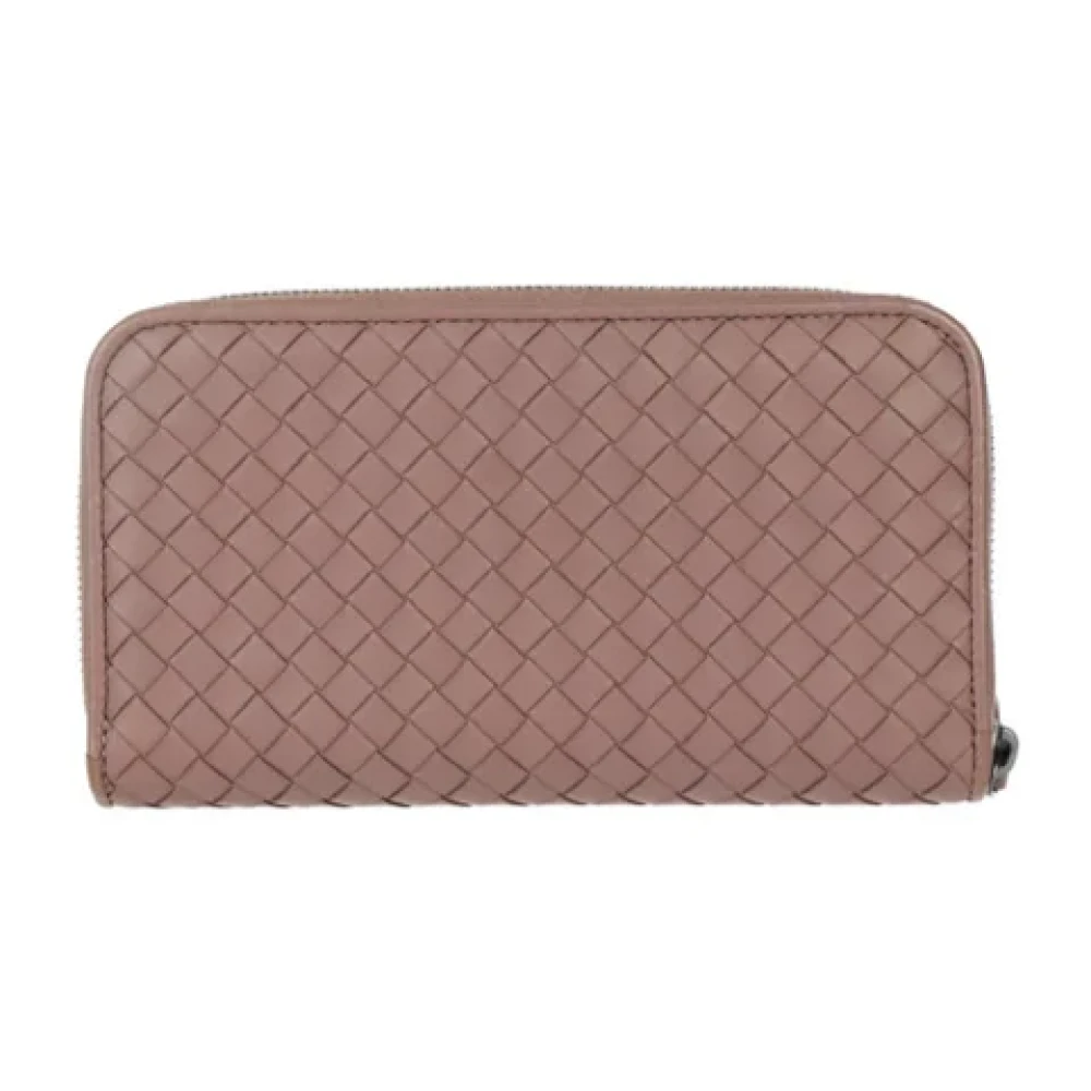 Bottega Veneta Vintage Pre-owned Leather wallets Pink Dames