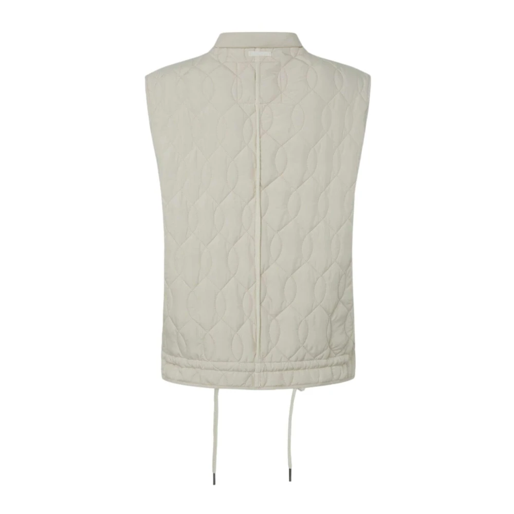 Pepe Jeans Gewatteerd Lichtgewicht Vest met Ritssluiting Gray Dames