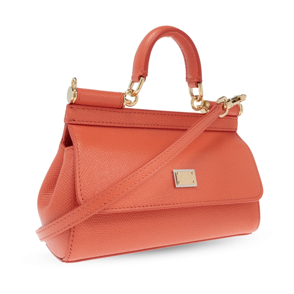 Dolce & Gabbana Sicily Kleine schoudertas Orange Dames