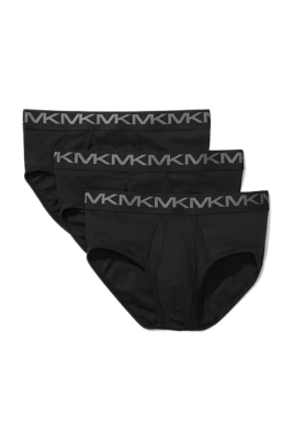 3-Pack Bomull Stretch Underkläder Set Svart Män
