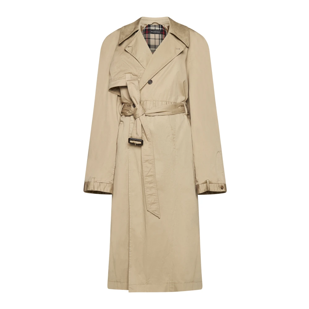 Balenciaga Stijlvolle Jassen in Wit Blauw Beige Dames