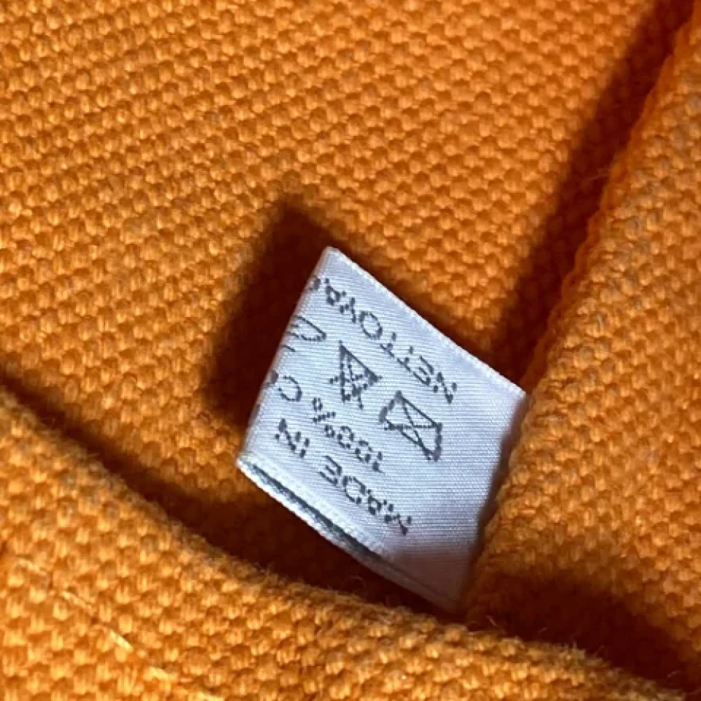 Hermès Vintage Pre-owned Cotton shoulder-bags Orange Dames