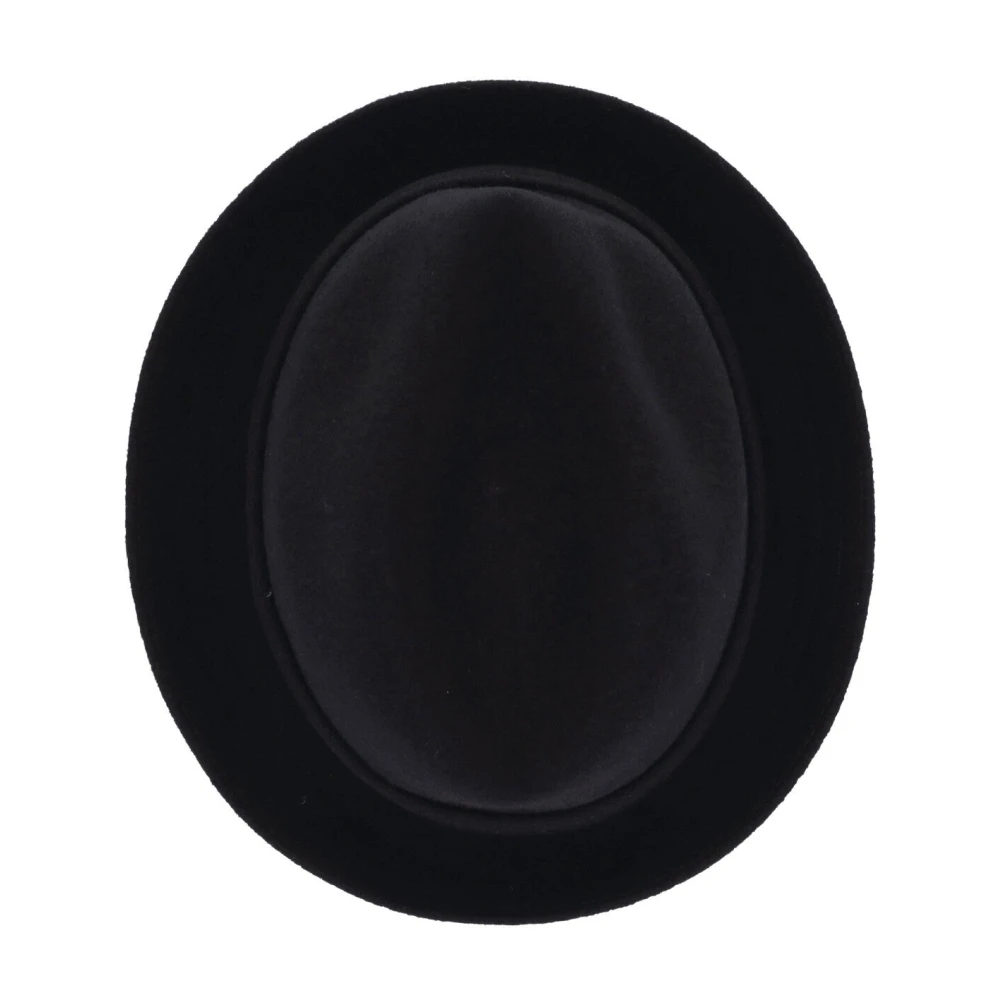 Kangol Zwarte wollen Fedora hoed Black Heren