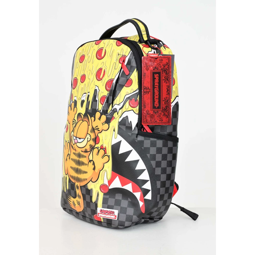 Sprayground Garfield Pizza Drips Zwarte Rugzak Multicolor Unisex