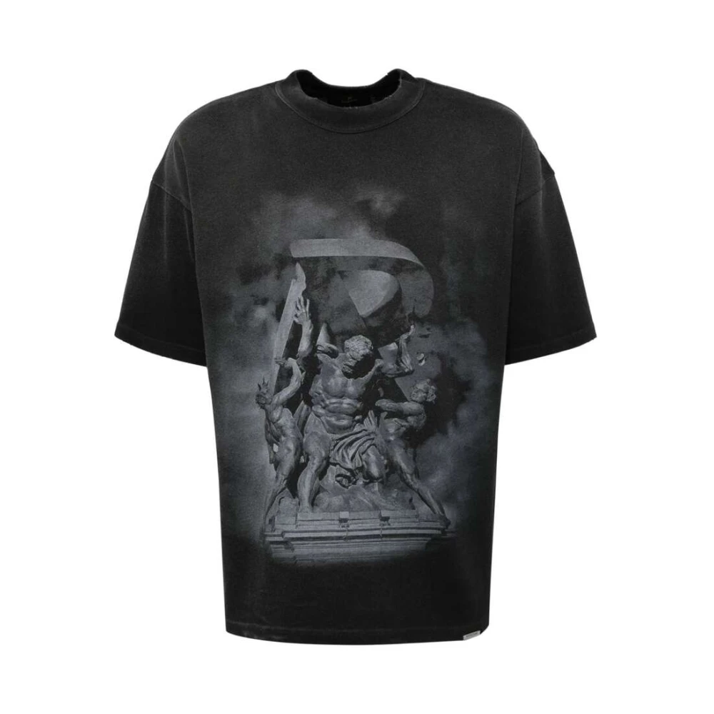 Represent Grafische Print Katoenen T-shirt Black Heren