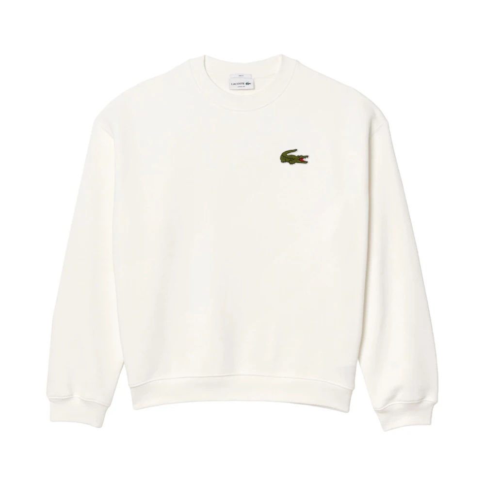 Lacoste Klassisk Sweatshirt White, Herr