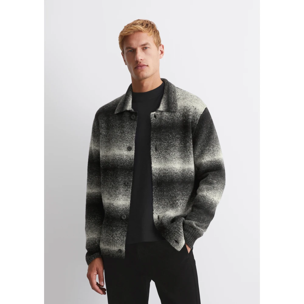 Marc O'Polo Gewone cardigan Black Heren