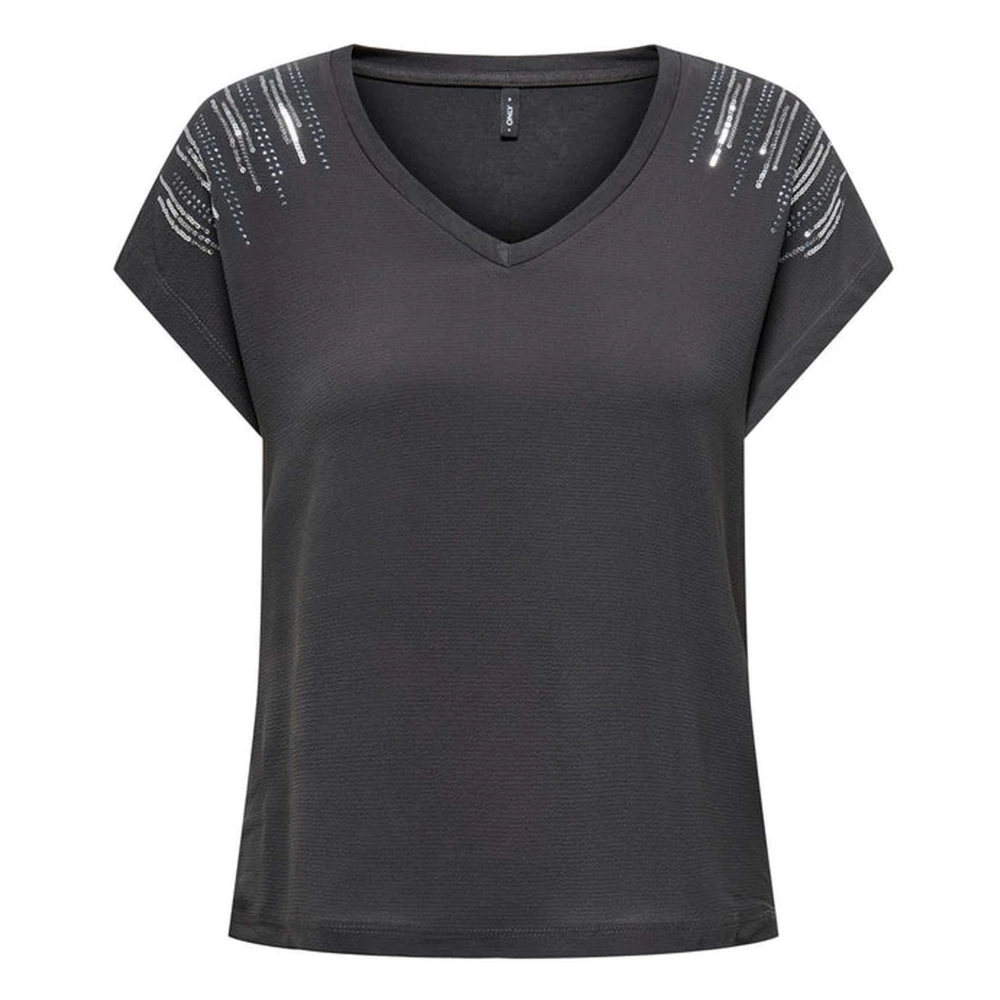Only Onllouisa T-shirt Black Dames