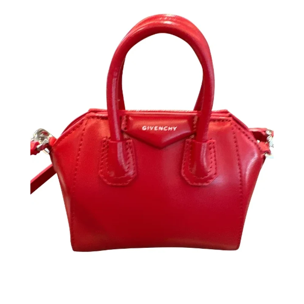 Givenchy Pre-owned Leather crossbody-bags Red Dames