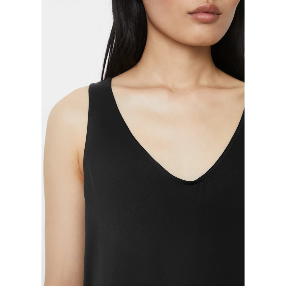 Marc O'Polo Satijnen jurk gevormd Black Dames