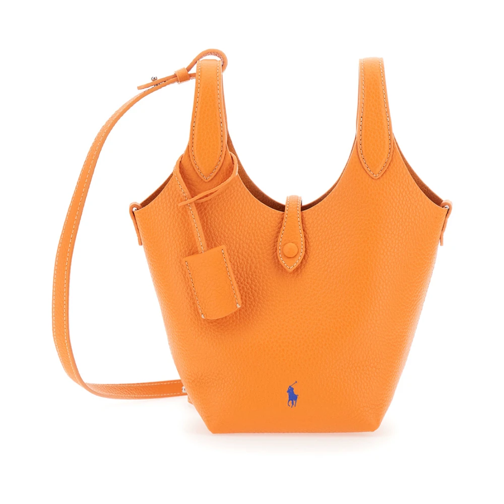 Polo Ralph Lauren Speel Oranje Handtas met Pony Borduurwerk Orange Dames